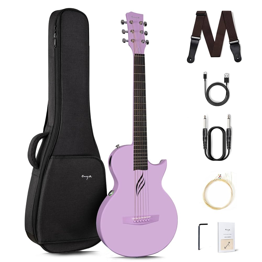 ギター Enya Nova Go SP1 Enya NOVA Go SP1 Carbon Fiber Acoustic Electric Guitar.